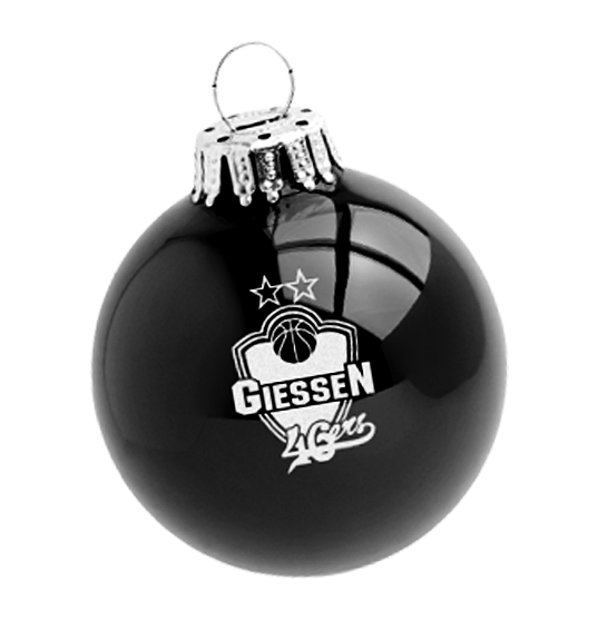 46ers-Weihnachtskugel schwarz