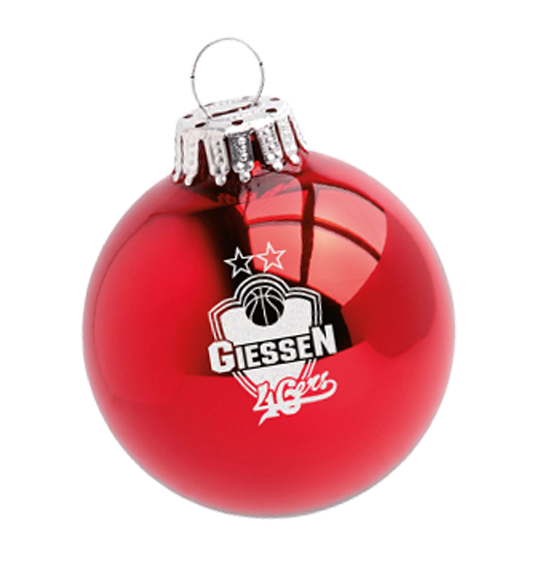 46ers-Weihnachtskugel rot